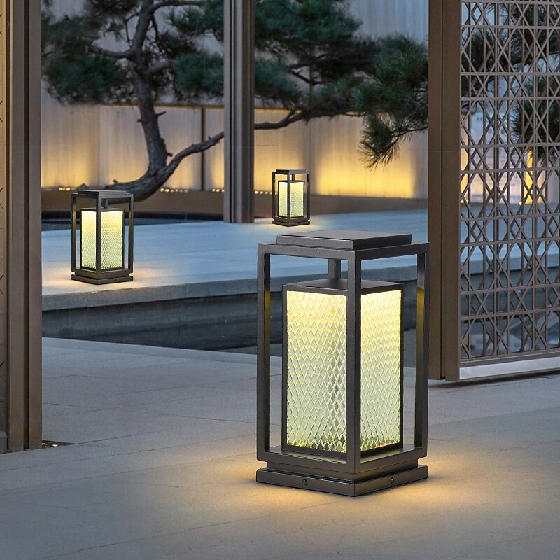 Outdoor LED Solor Path Lights 60cm Acrylic Metal Light, Modern Design Garden Lamp, IP65 Weatherproof, Garden Floor Lamp