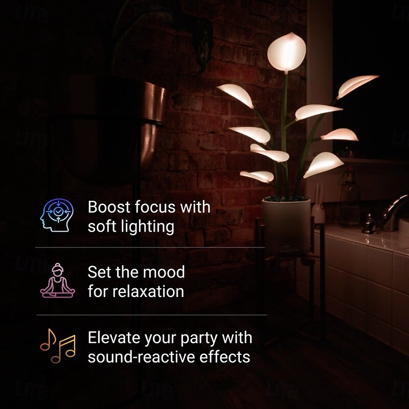 Magical LED House Plant - Light up Artificial Plants Bonsai Houseplant Lighted Artificial Plants Decorative Fairies Bonsa Light Decoration4