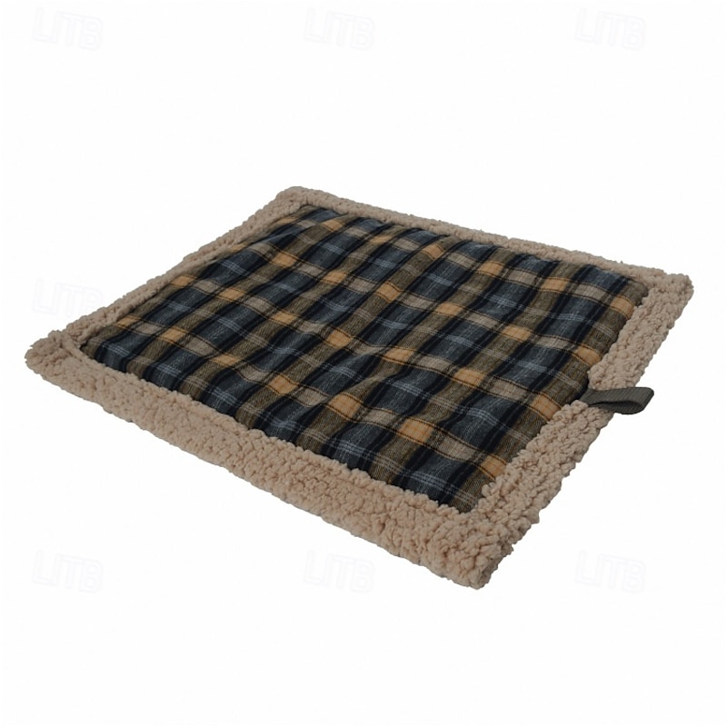 Large Plush Lambswool Pet Bed, Cozy Warm Dog & Cat Mattress, Soft Insulated Pet Nest, Fleece Cushion for Dogs and Cats, Winter Comfort Pet Mat4
