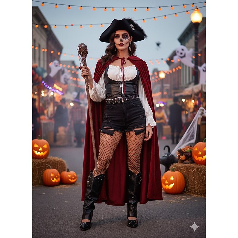 Women's 2-in-1 Convertible Heels and Boots with Removable Skull Covers - Gothic Punk Style Footwear for Halloween, Costume Parties and Versatile Streetwear Fashion3