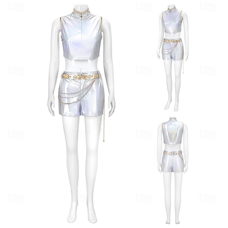 Korean Idol Inspired Idol Pop Star Outfits Anime Cosplay Costume Movie Cosplay for Women's Adults' Halloween Carnival Masquerade Prom School Event Dress Up Anime Expo
