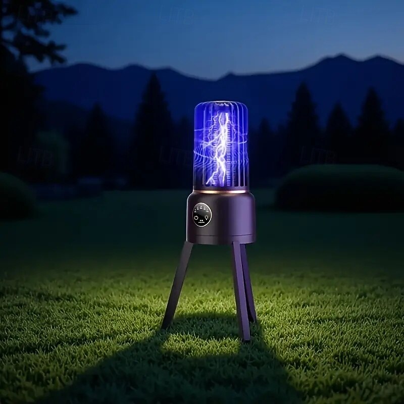 Electric Mosquito Killer Lamp Rechargeable Timer-Controlled Portable Outdoor Mosquito Repellent Camping Night Light3
