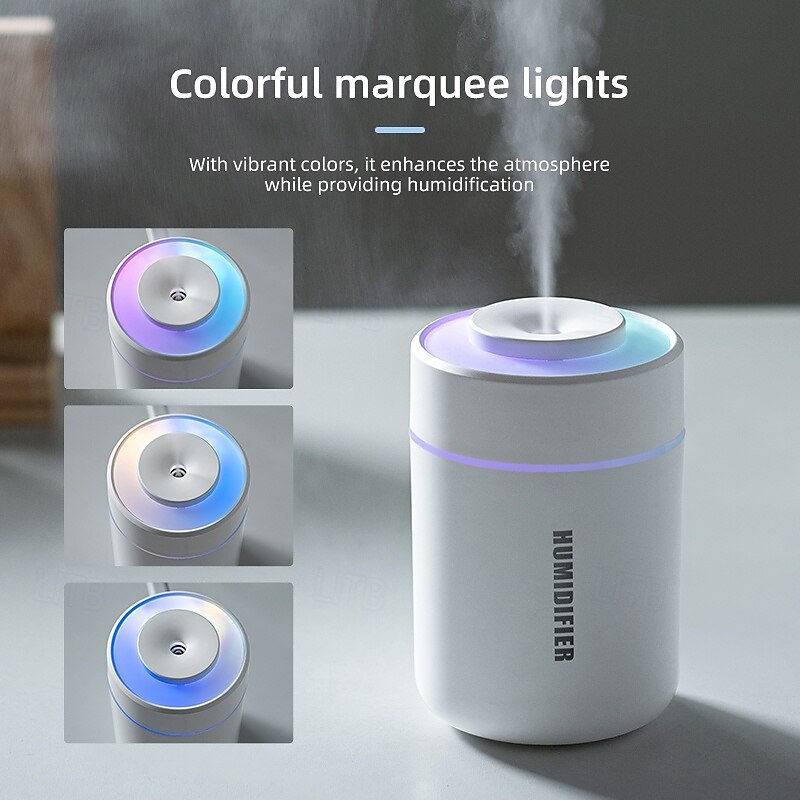 180ML Mini Air Humidifier USB Electric Home Office Vehicle-Mounted Desktop Colorful Humidifier2