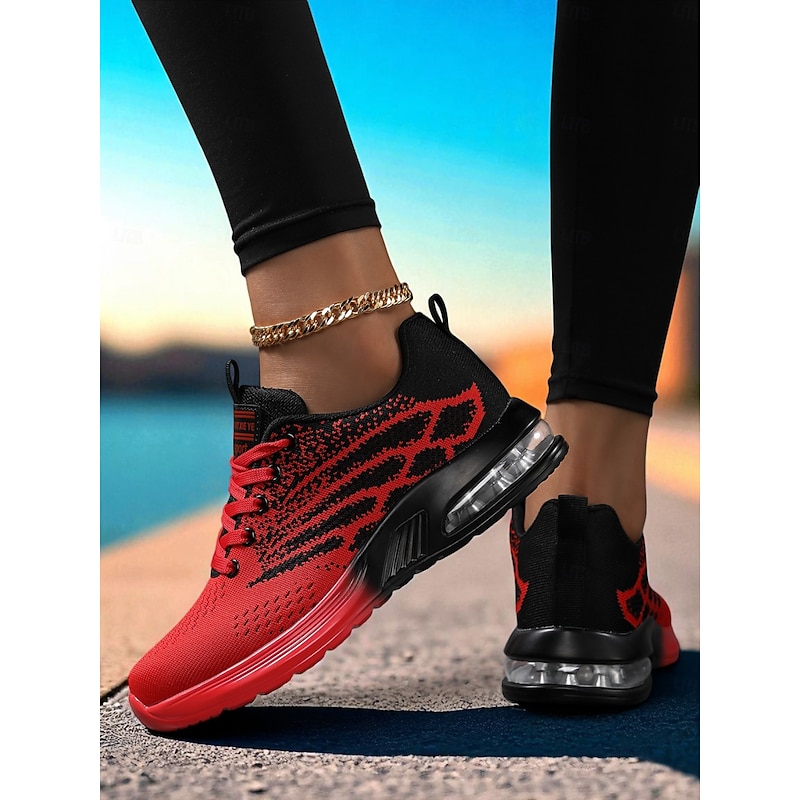 Women's Flyknit Running Sneakers – Lightweight Lace-Up Athletic Shoes for Gym, Jogging and Street Style4
