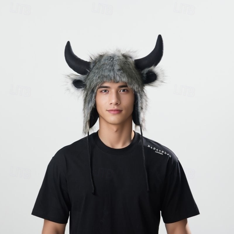 Retro Vintage Medieval Renaissance Hat Horn Hat Viking Fancy Dress Men's Women's Viking Halloween Carnival Performance LARP Ren Faire Adults Hat2