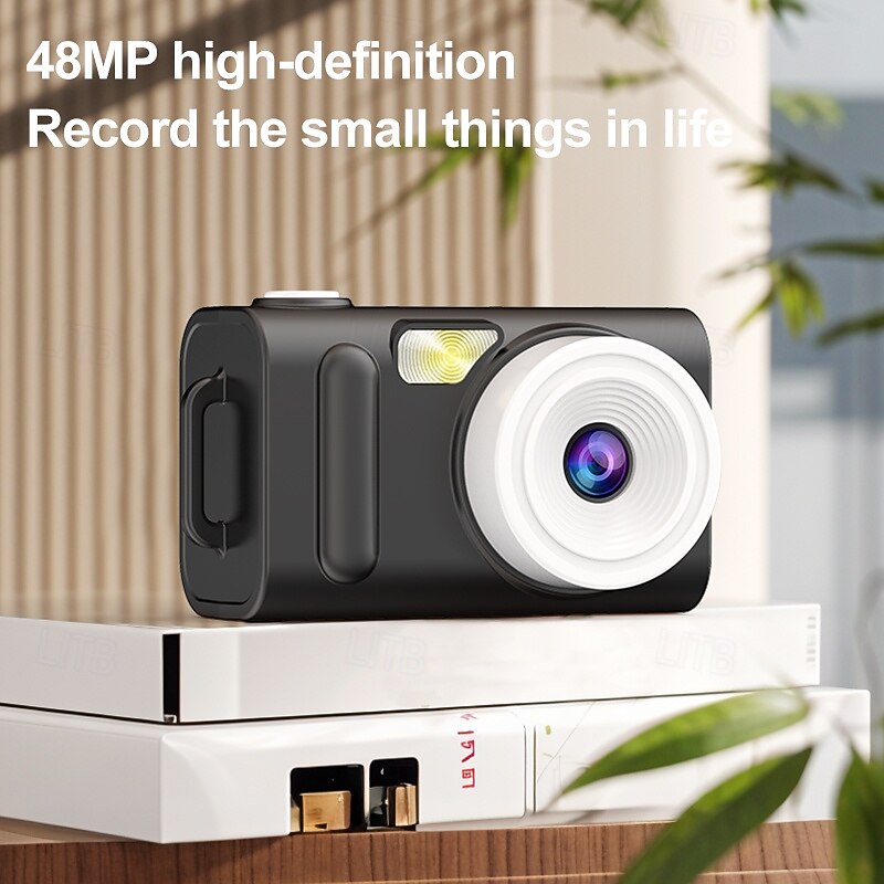 1080P HD Digital Mini Camera Intelligent Focusing Screen 4800W Pixels Compatible MicroSD 32GB 64GB 128GB3