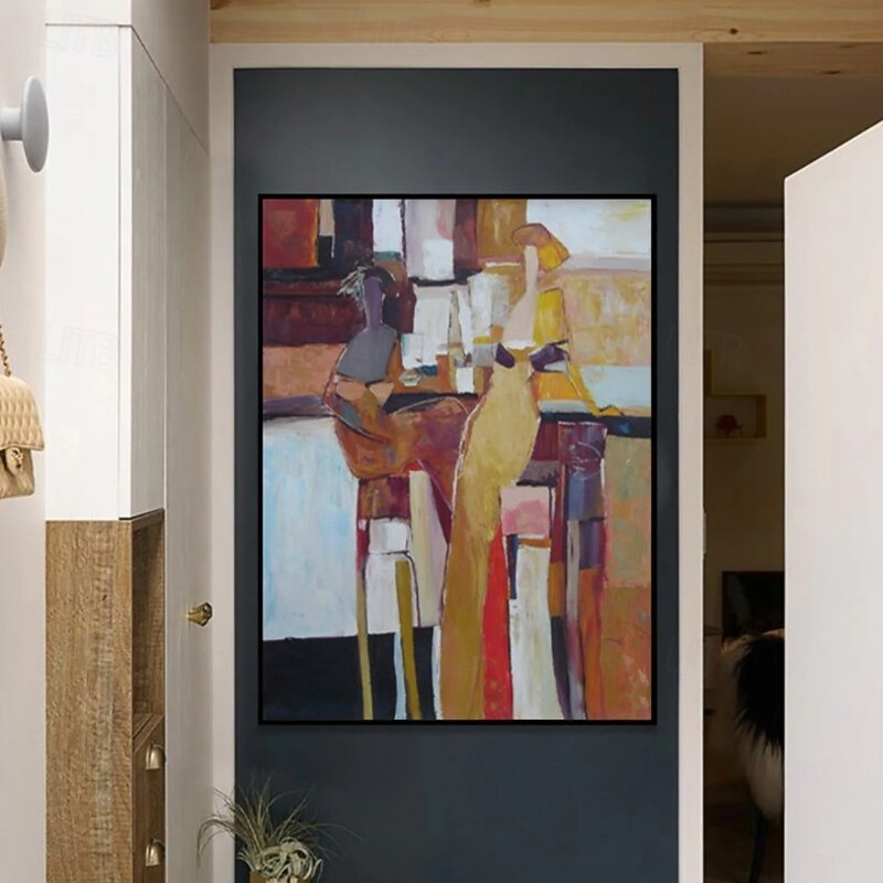 Large Size Abstract Hand painted oil painting wall art abstract Abstract art Painting Modern Fashion abstract painting