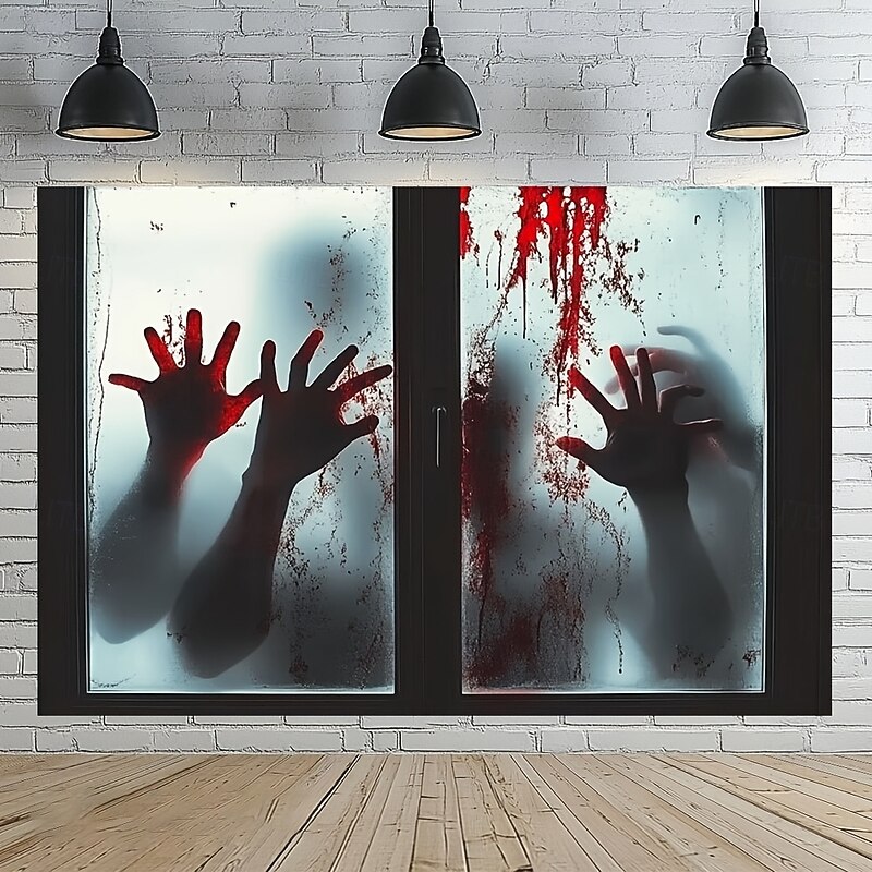 Halloween Ghost Tapestry for Bedroom Living Room – Spooky Haunted Wall Hanging with Floating Spirits, Scary Gothic Horror Home Decor3