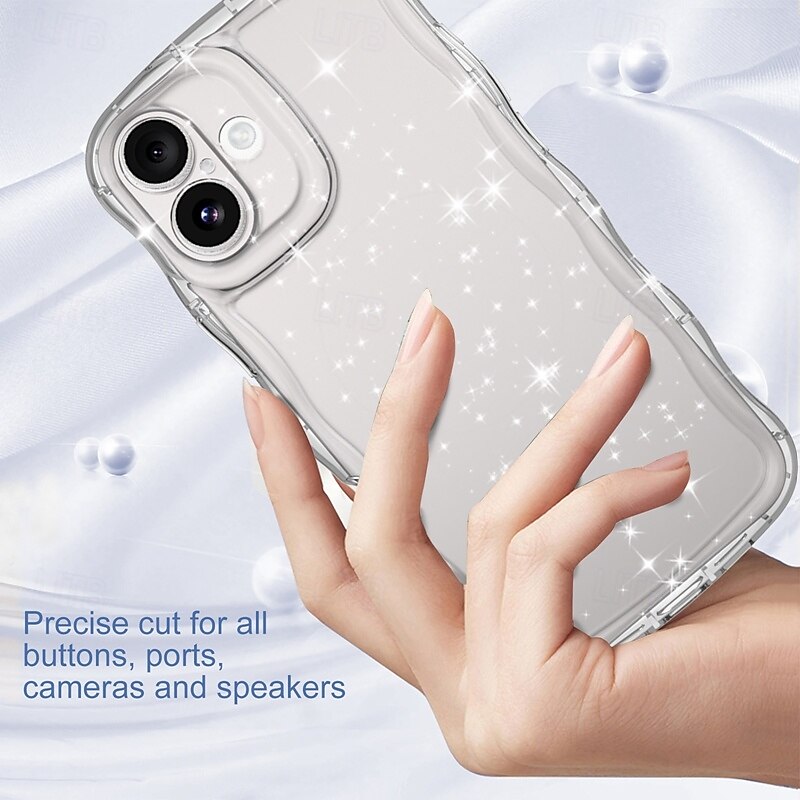 Phone Case For iPhone 16 Pro Max Plus 16 15 Pro Max Back Cover Shockproof Retro TPU4