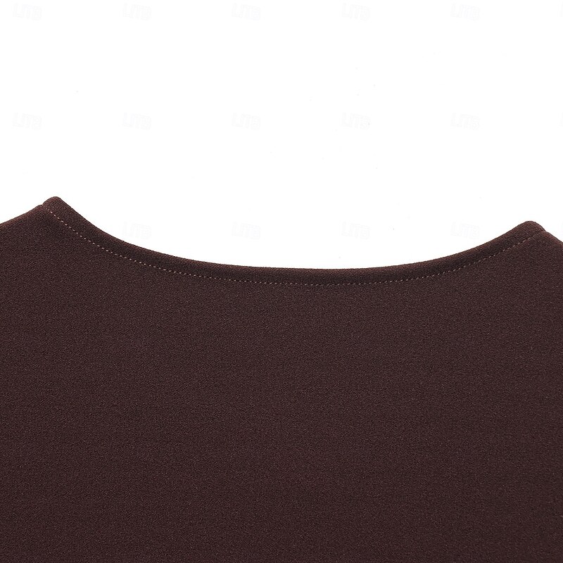 Women's Camisole Tank Top Solid Color Elegant Bohemia Vintage Sleeveless Sleeveless Crew Neck Crop Tops Work Daily Holiday Buttons Brown Summer Spring Fall4