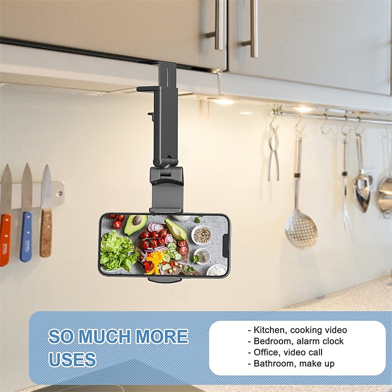 Universal in Flight Airplane Phone Holder Mount. Hands Free Viewing with Multi-Directional Dual 360 Degree Rotation. Pocket Size Must Have Airplane Travel Essential Accessory for Flying4