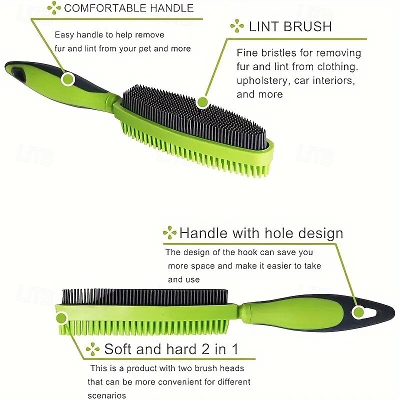 2-in-1 Pet Hair Removal Brush with Multi functional Double sided Brushing for Dog and Cat Hair Removal Products2
