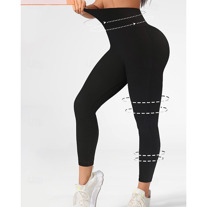 Women's Slacks Leggings Cozy Leggings Streetwear Casual Full Length Natural Plain Elastic Waist Comfortable Street Holiday Daily Wear Black Dark Navy Fall Regular Fit