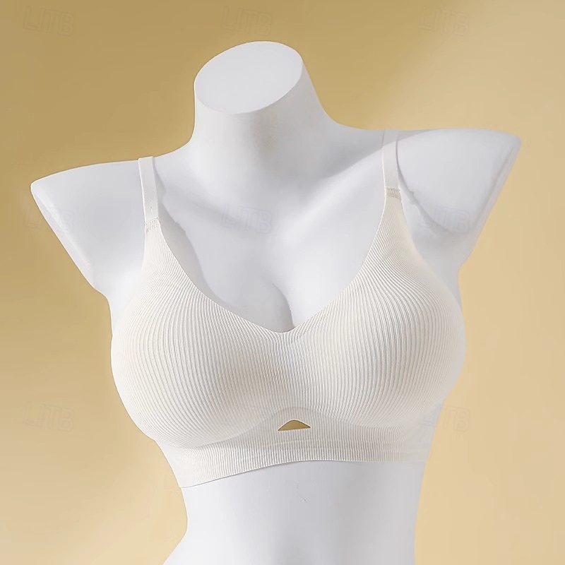 Women's Sexy Lingerie Bra HoleNightwearNylon POLY Daily Wear Date Solid Colored Black Khaki Beige Gray Spring & Summer4