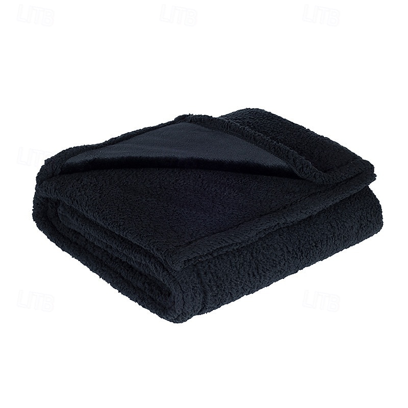 Waterproof Pet Blanket, Pet Friendly Flannel Sherpa Thick Plush Pet Bed Throw, Soft Cotton Velvet Dog Blanket4