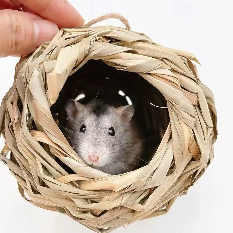 2/4PCS Handmade Woven Hummingbird Nest House, Ball-Shaped Birdhouse for Outdoor Garden and Patio, Comfortable Nesting Habitat for Birds4