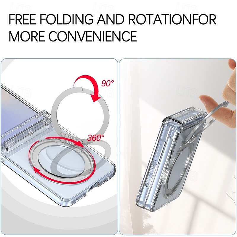 Phone Case For Samsung Galaxy Z Fold 7 Back Cover Support Wireless Charging Kickstand Shockproof Retro Plating3