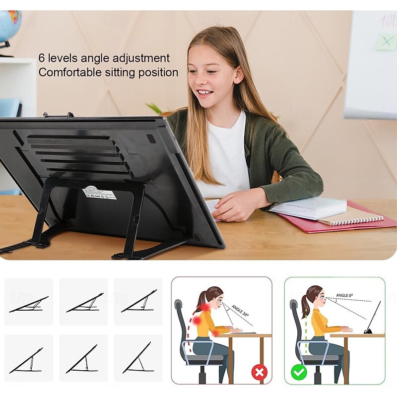 A3 LED Light Box w/Built-in Stand, Light Pad/Board for Diamond Painting with 2.8in Magnetic Clip, Light Board, Tracing Light Pad for Kids2