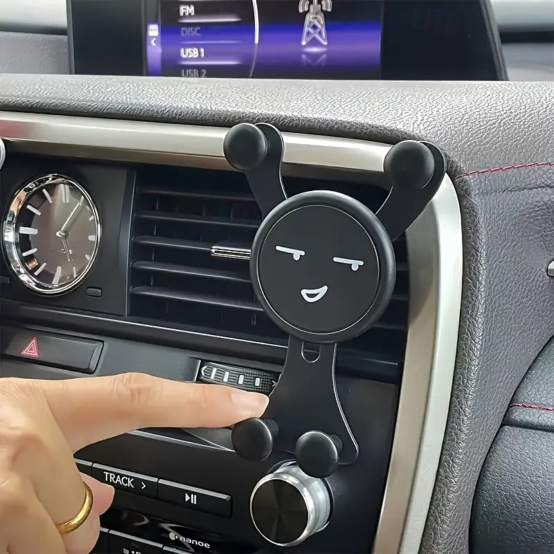 Car Phone Holder Rotating Car Vent Mount Fun Design Easy Installation A Must-Have for Road Trip Enthusiasts - Main Image