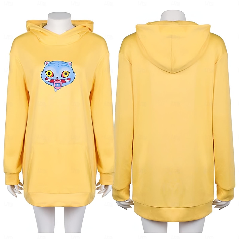 Korean Idol Inspired Pop Star Hoodie T-shirt Pajamas Virtual Idol Movie Cosplay for Women's Adults Halloween Carnival Performance Comic Con Anime Expo2