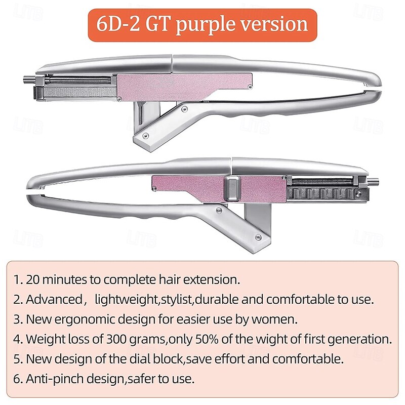 6D Hair Extension Machine 2nd Generation Long Hair Styling Tools Hair Extension Connectors Salon Equipment3