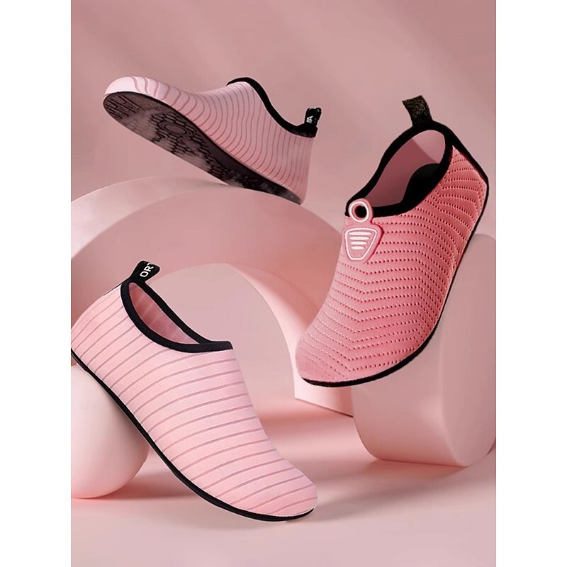 Women's Pink Slip-On Yoga and Practice Dance Shoes with Non-Slip Soft Sole, Lightweight Flexible Fitness Footwear2
