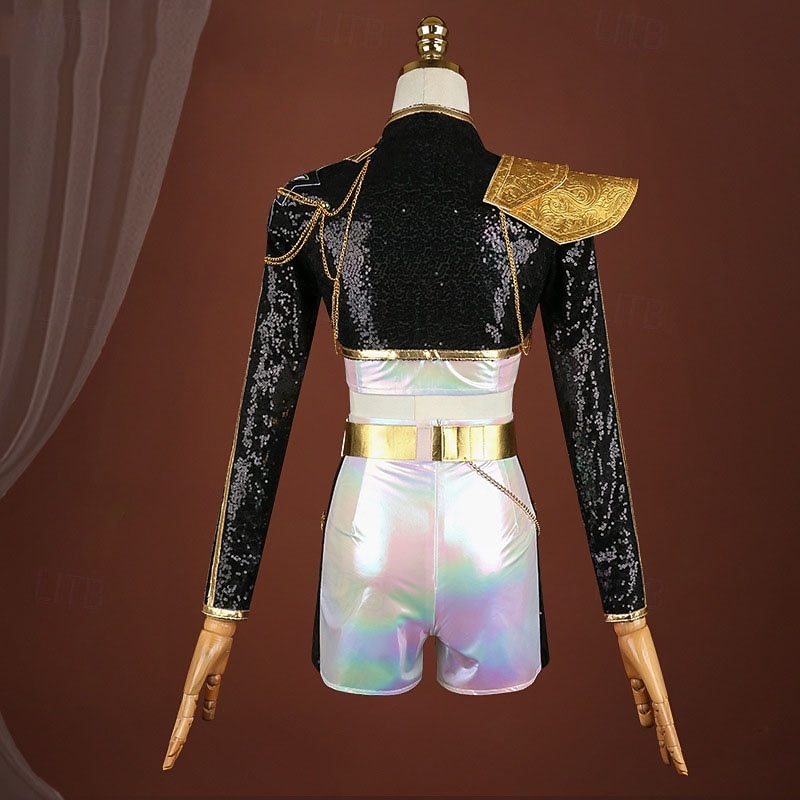 Korean Idol Inspired Idol Pop Star Costume Fancy Dress Virtual Idol Movie Cosplay for Women's Girls' Adults Kid's Halloween Carnival Performance Comic Con Anime Expo4