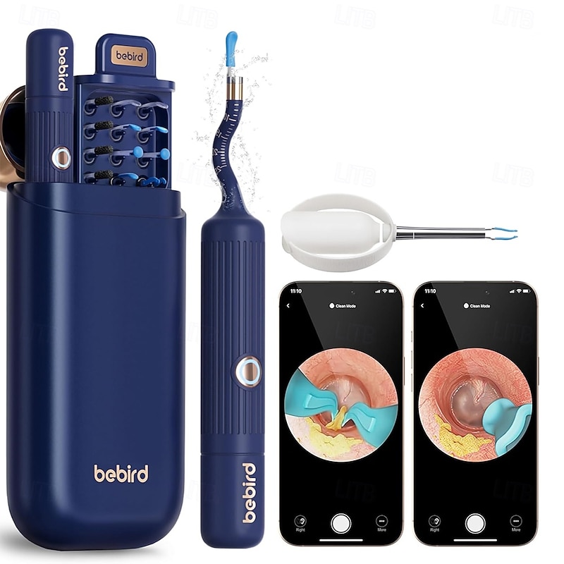 Earsight Plus I35R Ear Wax Removal Tool with Camera  Smart Visual Ear Cleaner with Gentle Tweezers & Tips HD Otoscope for Adults & Kids