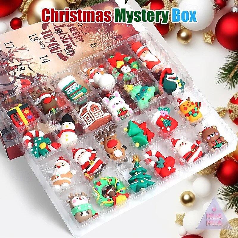 Christmas Advent Calendar 2025 Mystery Box with 24 pcs Classic Doll Figures Ornaments for Kids Adult Teens Xmas Countdown Calendar Christmas Surprise Gifts4