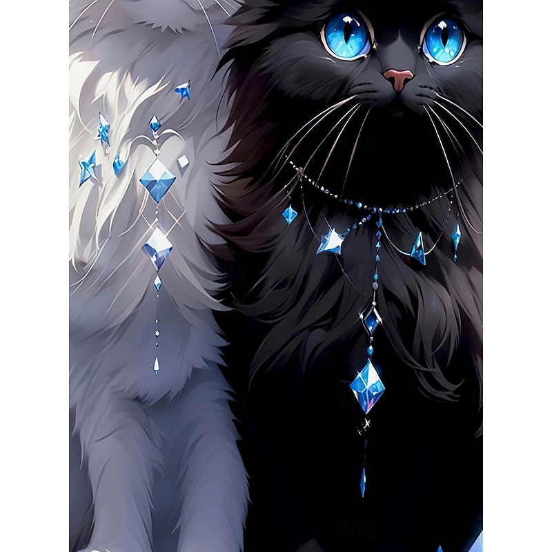 Women's T Shirt Graphic Animal Cat Vintage Stylish Classic Long Sleeve Crew Neck Regular Tops Daily Print Black Summer Spring Fall3