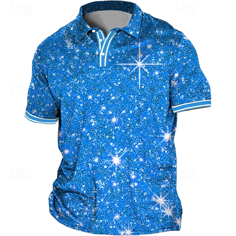 Men's Plus Size Polo Shirt Big and Tall Letter Turndown Print Short Sleeve Spring & Summer Sports Fashion Streetwear Designer Outdoor Street Tops3