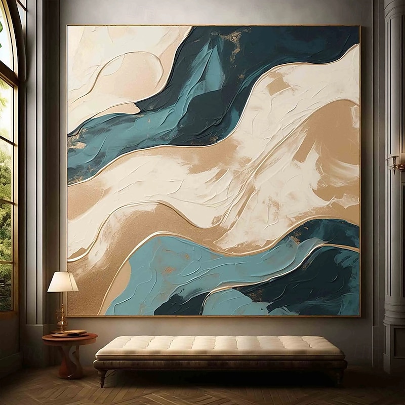 Handmade Oil Painting Canvas Wall Art Decoration Abstract Modern for Home Dining Room Decor Rolled Frameless Unstretched Painting