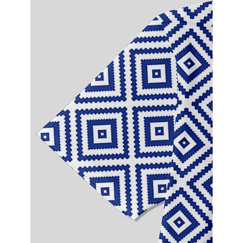 Men's Golf Polo Shirt Dark Blue Short Sleeve Top Golf Attire Clothes Outfits Wear Apparel4