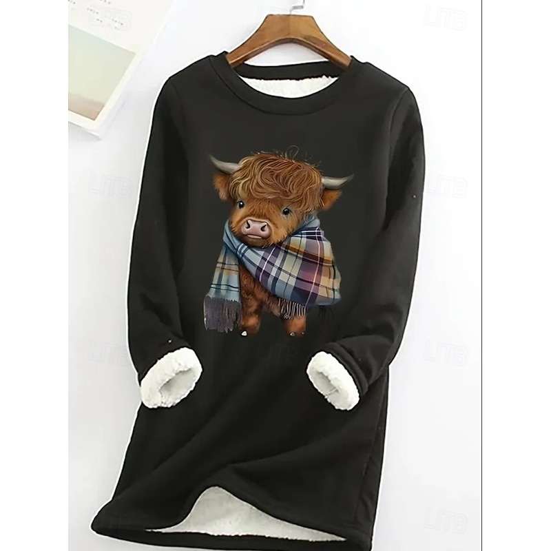 Women's Pullover Sweatshirt Letter Casual Comfrt Long Sleeve Crew Neck Round Neck Regular Tops Street Dailywear Print Black Pink Blue Gray Fall Winter3