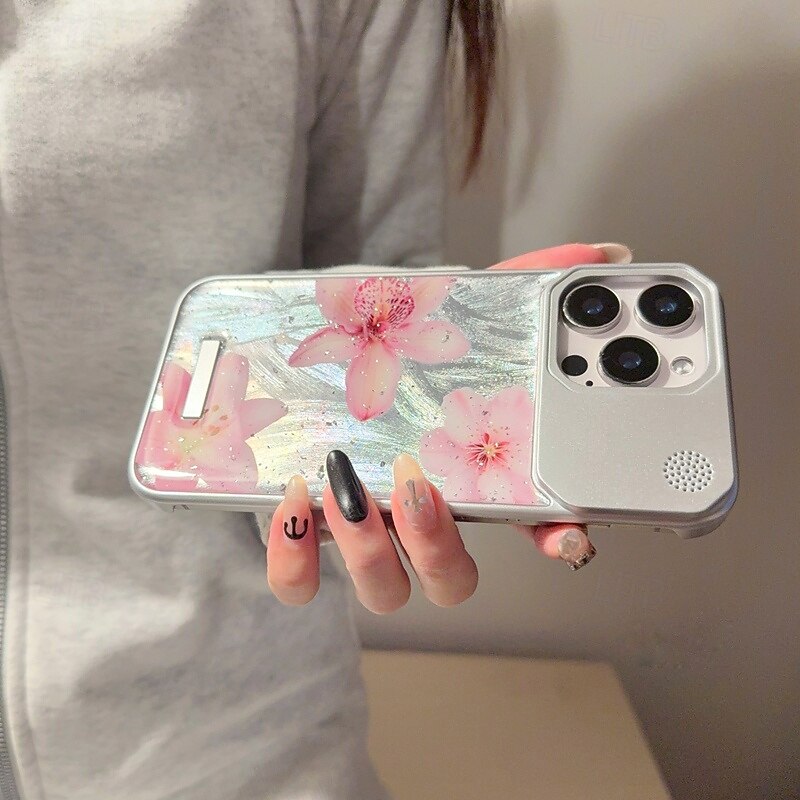 Phone Case For iPhone 16 15 14 Pro Max Plus 13 Pro Max Back Cover Shockproof Flower Floral PC3