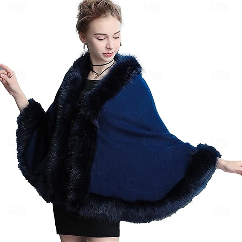 Women's Pashmina Shawl Cloak Cape Shawls and Wraps for Evening Dresses Shawl Wrap Cape Bridal Wedding Party Winter