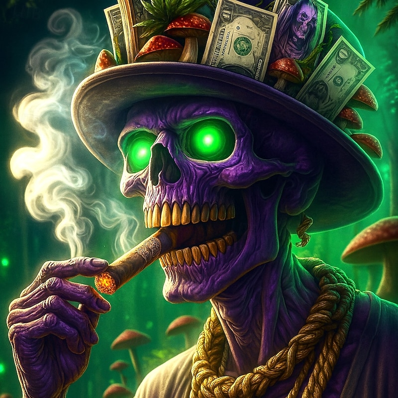 Halloween Men's Skull Smoke Halloween Costumes Trousers Baggy Pants Casual Pants Mid Waist Dark Gothic Style Holiday Elastic Drawstring Waist Linen-Like Pants with Pockets Spring Fall 3D Print Dark2