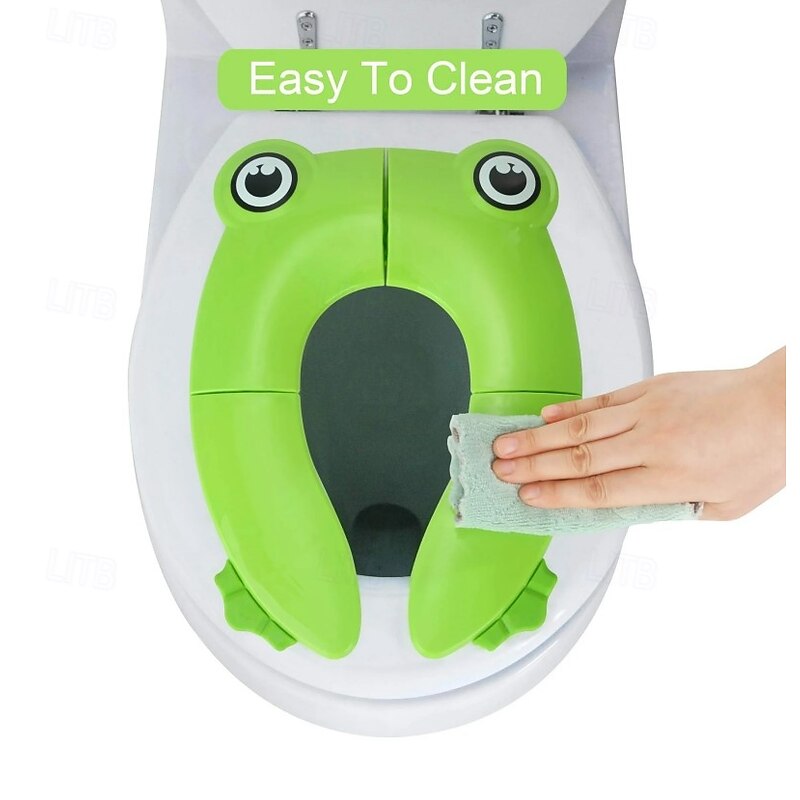 Folding Portable Toilet Seat For Children Toddler Baby Training Potty Seat Colorful Candy Style Toilet Cushion Non Slip Design Lightweight Travel Potty Chair Baby Bathroom Essential2