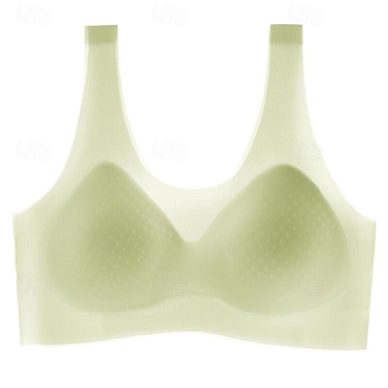 Women's Sports Bra Scoop Neck Skin Friendly Lightwear Breathable Sleeveless Sports Solid Color Top For Gym Workout Running Fitness Classic-Fit Activewear4