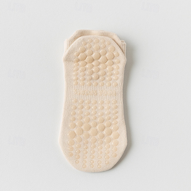 Women's Yoga Socks, Professional Non-Slip Pilates and Dance Fitness Socks, Summer Mesh Short Ankle Grip Socks, Seamless Floor Socks for Exercise3