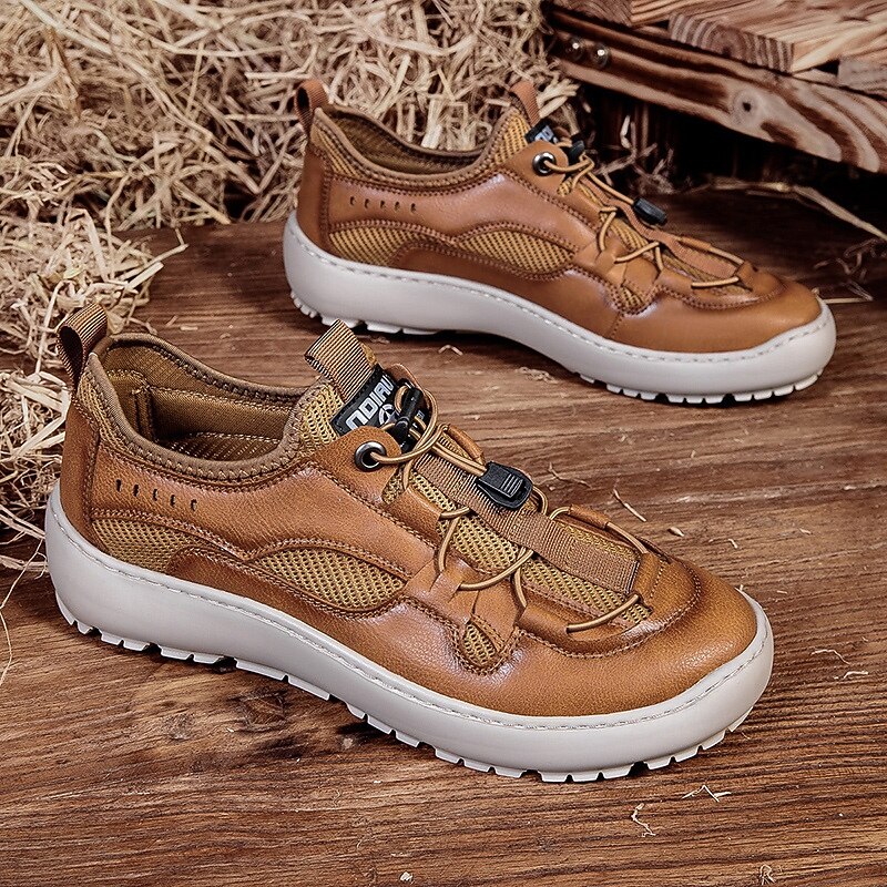 Men's Brown Outdoor Sneakers – Durable Hiking Shoes with Breathable Mesh for Outdoor Adventures, Travel and Weekend Getaways4