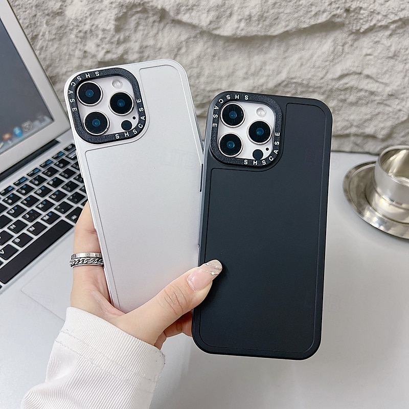 Phone Case For iPhone 16 15 14 Pro Max Plus 16e 13 Pro Max Back Cover Non-Yellowing Shockproof Retro Metal4