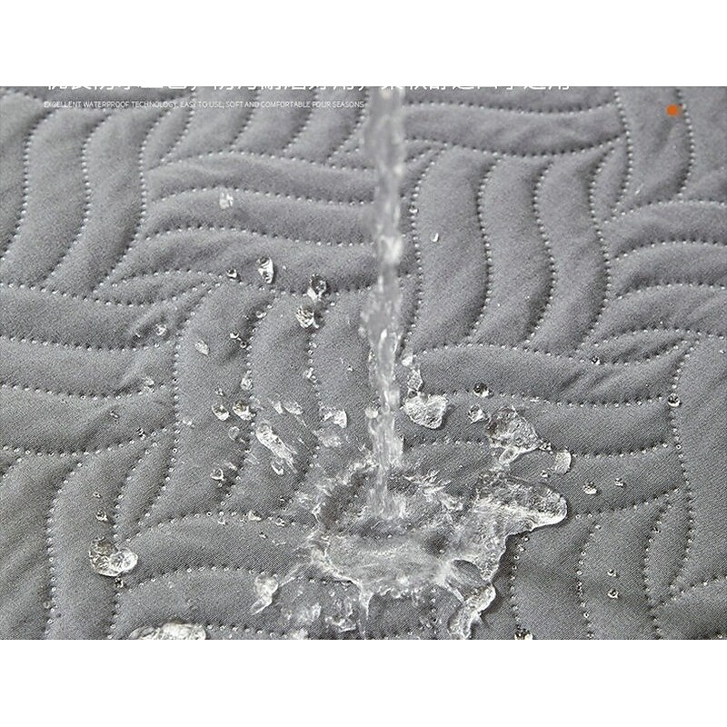 Quilted Waterproof Bed Cover - Lightweight Washable Blanket, Mattress Protector & Multi-Purpose Bedspread2