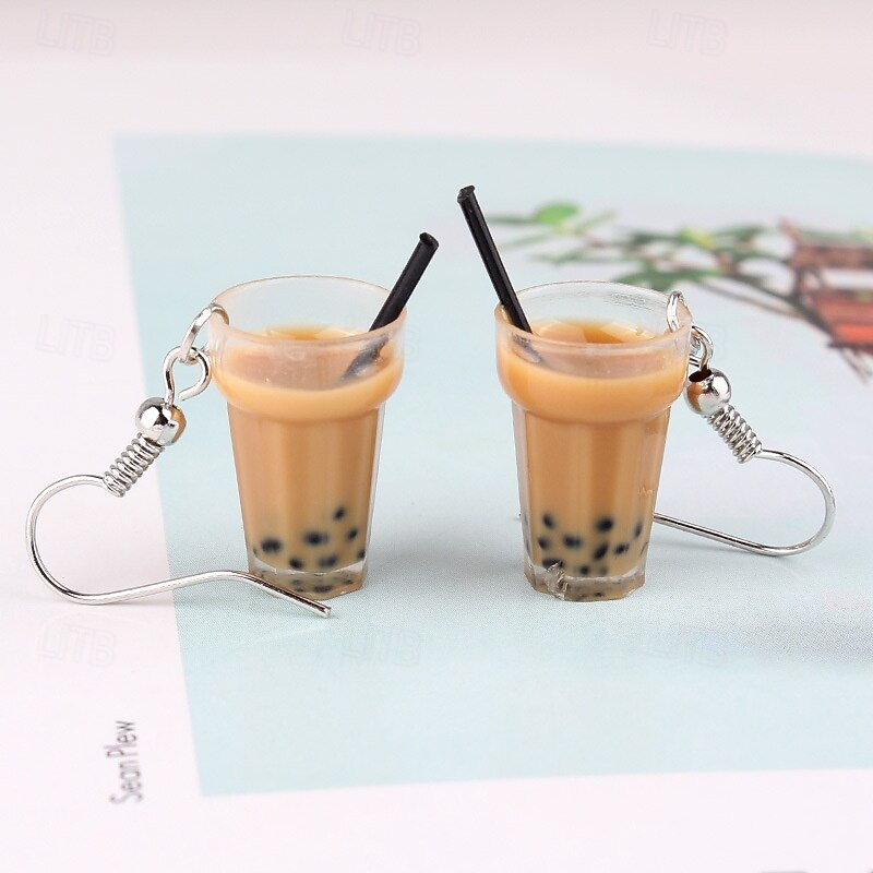 Women's Earrings Tropical Joy Stylish Earrings Jewelry Coffee For Party4