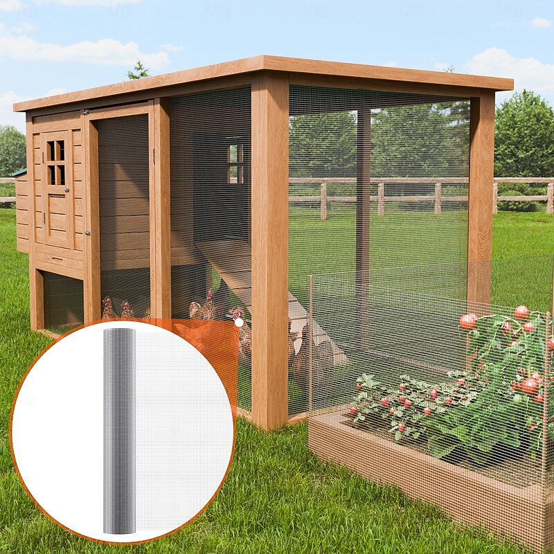 Hardware Cloth,  Hot Dipped Galvanized Wire Mesh Roll, Chicken Wire Fencing, Wire Mesh for Rabbit Cages, Garden, Small Rodents2