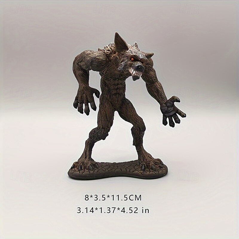 Ancient European Werewolf Doll Model for Western Fantasy Durable PVC Halloween Decor & Props Collector'S Edition for Role Playing Games, Perfect for Christmas, Easter, And Birthday Gifts2