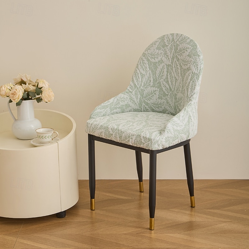 1PC Dining Chair Cover for Home - Polar Fleece Fabric Stretch Slipcover, Soft Warm Seat Cover Fits Most Chairs, Non-Slip Elastic Bottom, Machine Washable2