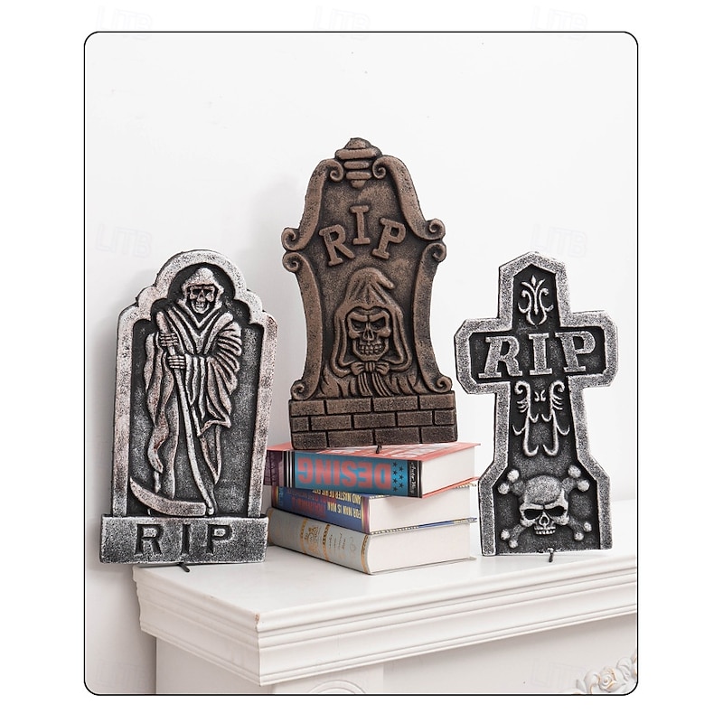 Halloween New Props Foam Tombstone Escape Room Murder Mystery Haunted House Outdoor Scenery Decoration Ornaments2