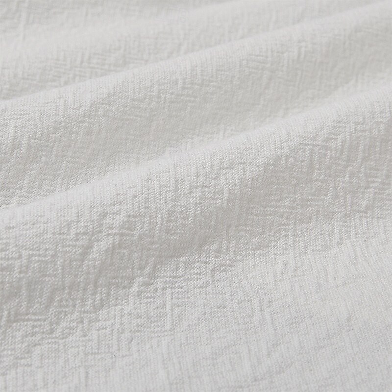 Men's Shorts Linen Shorts Summer Shorts Beach Shorts Elastic Waist Drawstring Plain Comfort Breathable Knee Length Outdoor Daily Beach Vacation Fashion Black White3