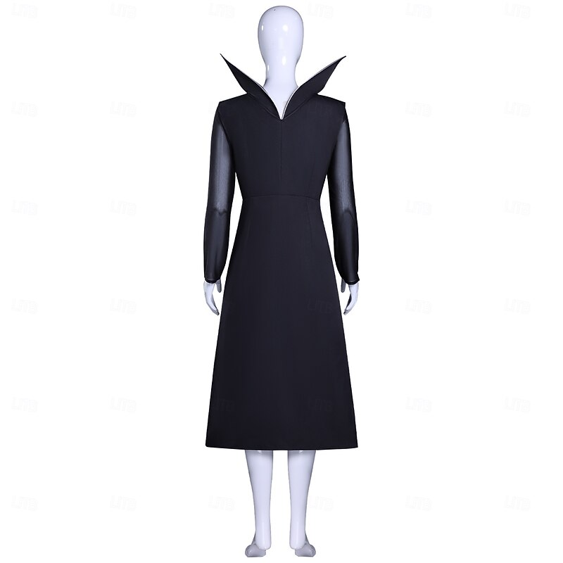 Gothic Horror Dark Academia Dress Costume Fancy Dress Cosplay Movie Cosplay for Women's Adults Halloween Carnival Performance Party Dress4